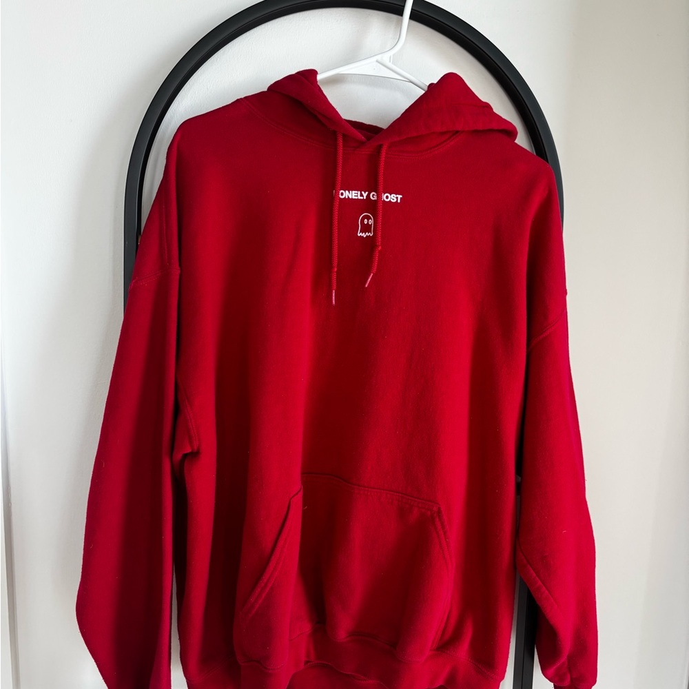 Lonely Ghost Red Text Me When You Get Home Hoodie